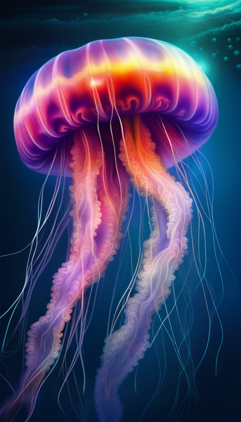 Radioactive jellyfish - Leonardo Ai